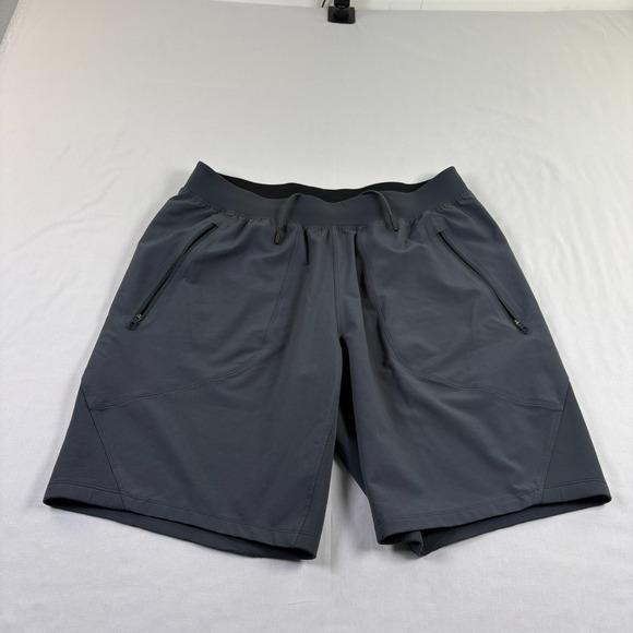 Lululemon T.H.E. Shorts Mens XL Gray Athletic Linerless Gym Training Stretch - Picture 1 of 9